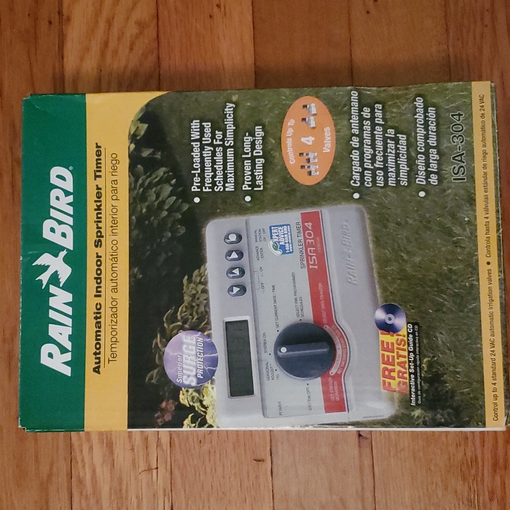 RAIN BIRD Automatic Indoor Sprinkler Timer ISA 304